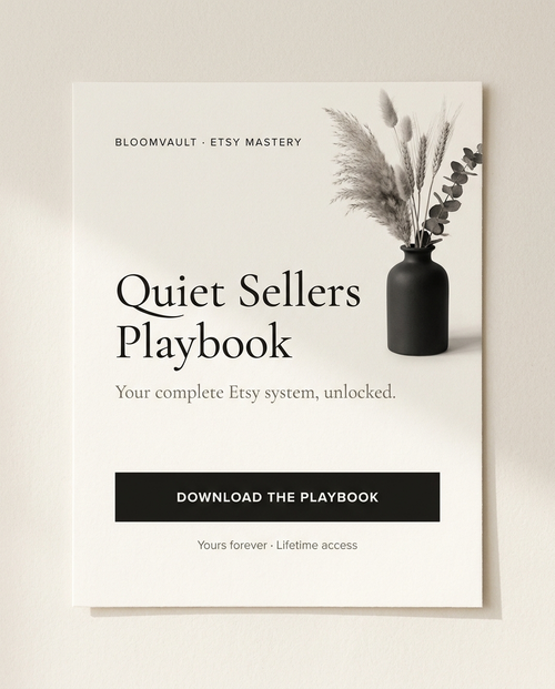Etsy Mastery — Quiet Sellers Playbook
