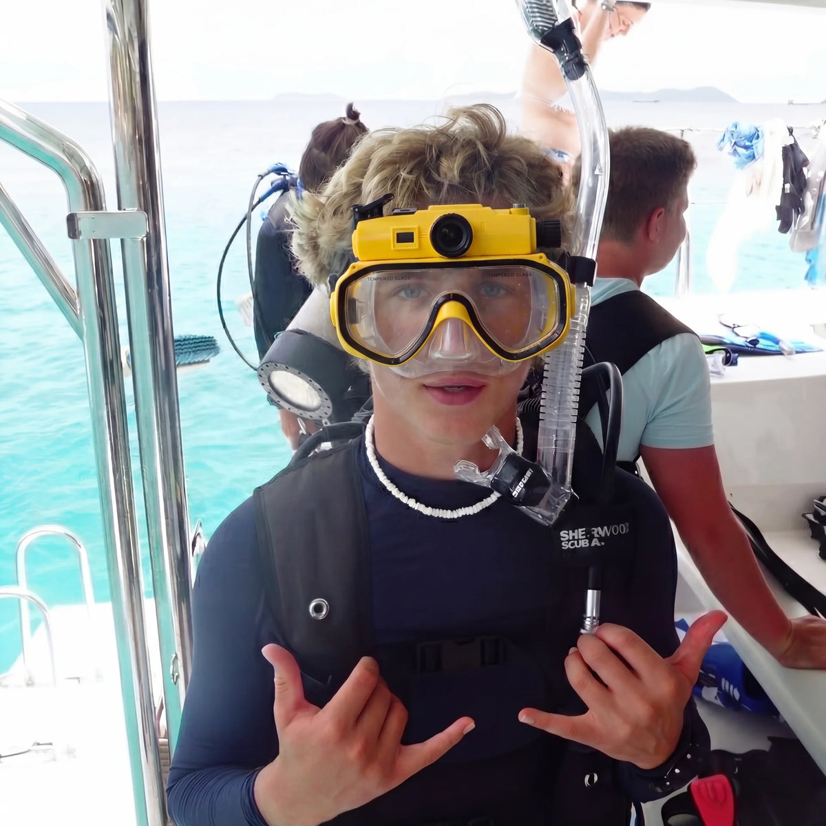 Underwater moment captured with SnorkCam
